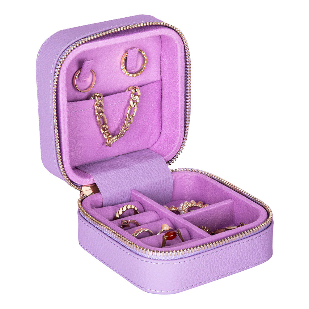 Arden Genuine Leather Jewelry Box – Handcrafted Storage with Velvet Interior